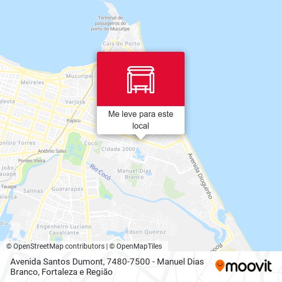 Avenida Santos Dumont, 7480-7500 - Manuel Dias Branco mapa