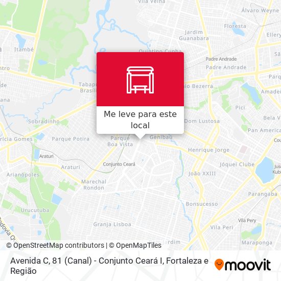 Avenida C, 81 (Canal) - Conjunto Ceará I mapa