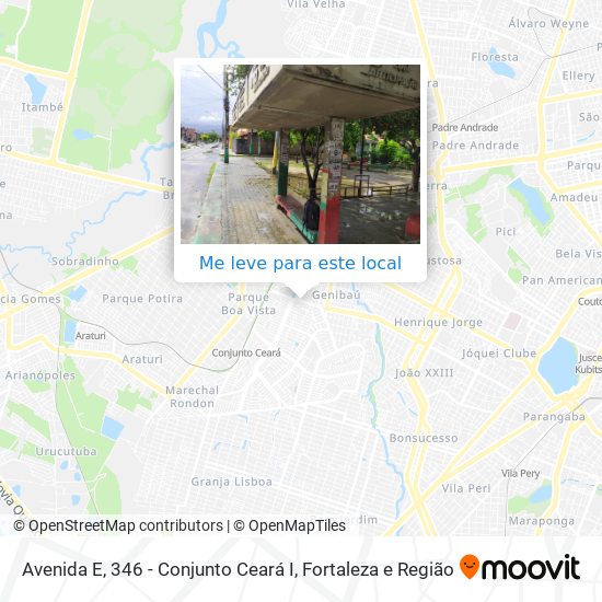 Avenida E, 346 - Conjunto Ceará I mapa