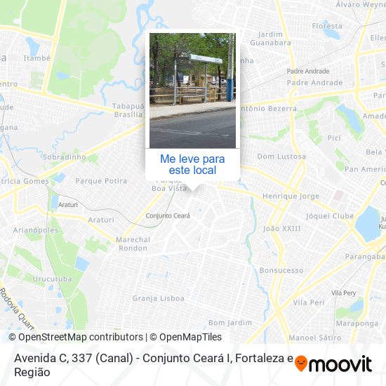 Avenida C, 337 (Canal) - Conjunto Ceará I mapa