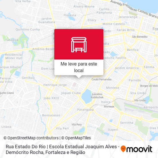 Rua Estado Do Rio | Escola Estadual Joaquim Alves - Demócrito Rocha mapa