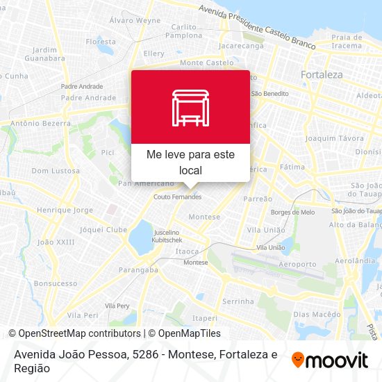 Avenida João Pessoa, 5286 - Montese mapa