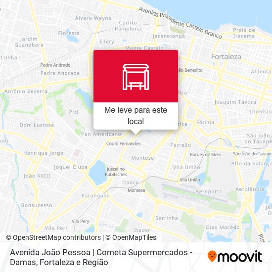 Avenida João Pessoa | Cometa Supermercados - Damas mapa