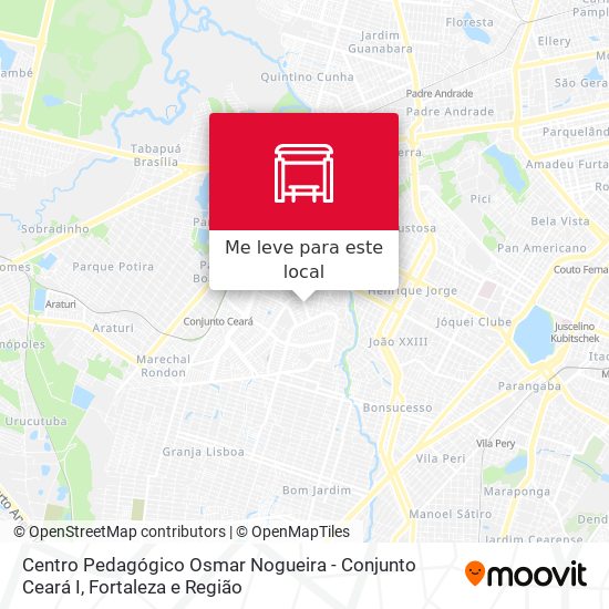 Centro Pedagógico Osmar Nogueira - Conjunto Ceará I mapa