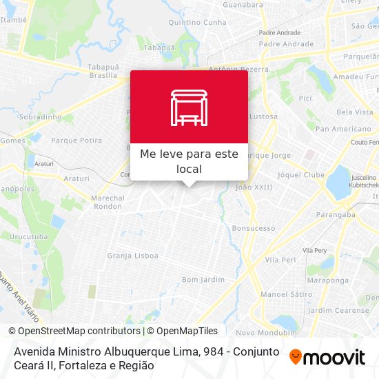 Avenida Ministro Albuquerque Lima, 984 - Conjunto Ceará II mapa