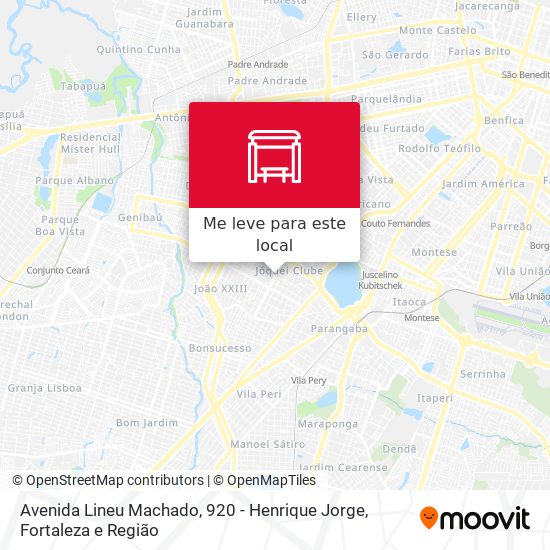 Avenida Lineu Machado, 920 - Henrique Jorge mapa