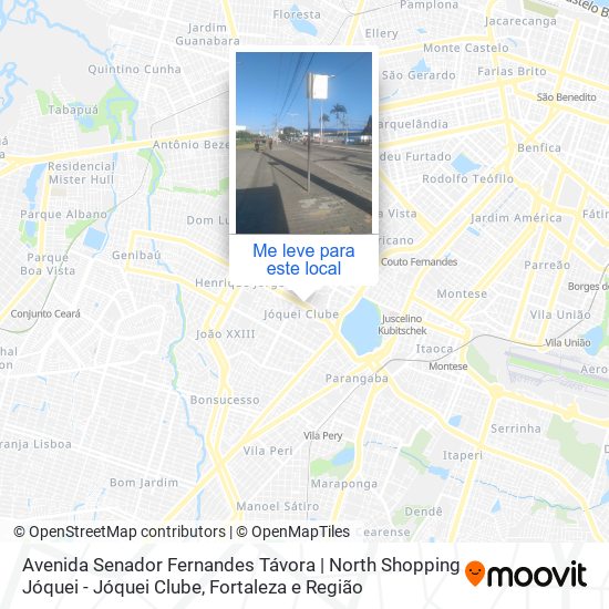 Avenida Senador Fernandes Távora | North Shopping Jóquei - Jóquei Clube mapa