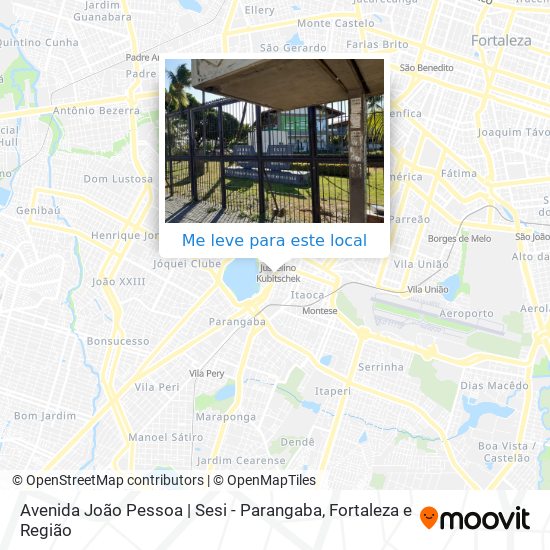 Avenida João Pessoa | Sesi - Parangaba mapa