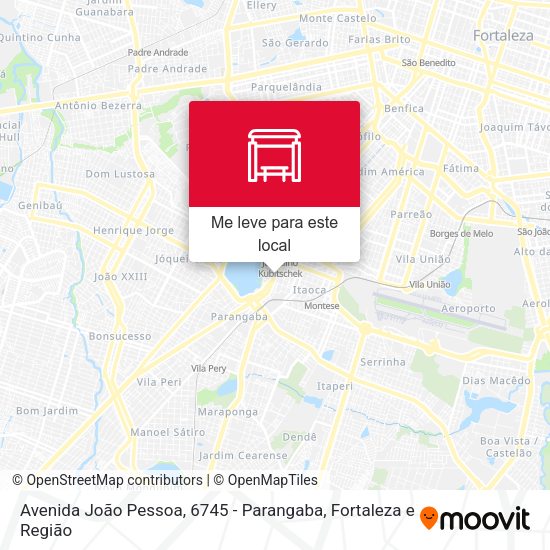 Avenida João Pessoa, 6745 - Parangaba mapa