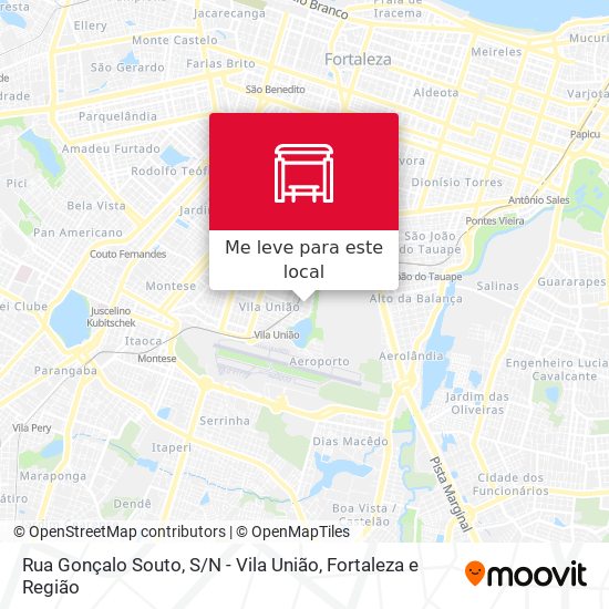 Rua Gonçalo Souto, S / N - Vila União mapa