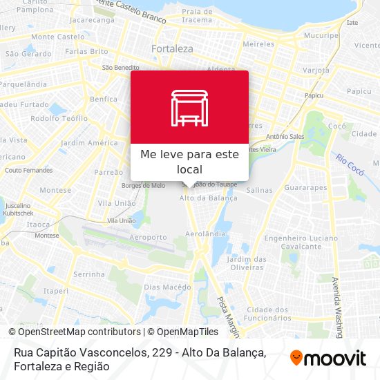 Rua Capitão Vasconcelos, 229 - Alto Da Balança mapa