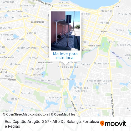 Rua Capitão Aragão, 367 - Alto Da Balança mapa