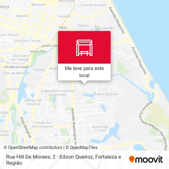 Rua Hill De Moraes, 2 - Edson Queiroz mapa