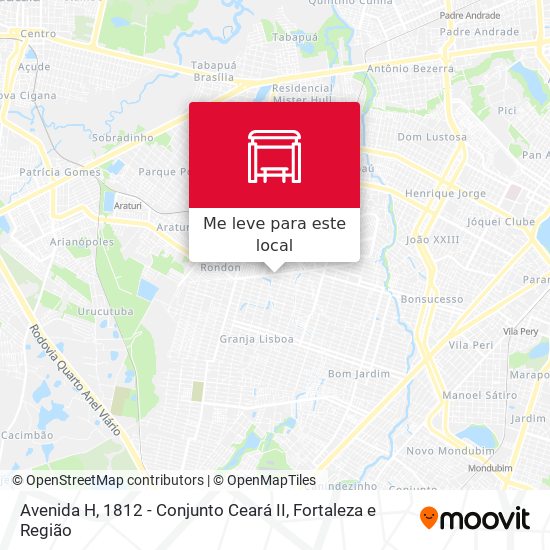 Avenida H, 1812 - Conjunto Ceará II mapa