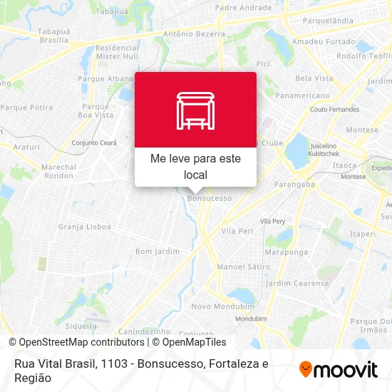 Rua Vital Brasil, 1103 - Bonsucesso mapa