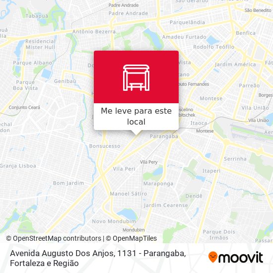 Avenida Augusto Dos Anjos, 1131 - Parangaba mapa