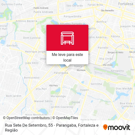 Rua Sete De Setembro, 55 - Parangaba mapa