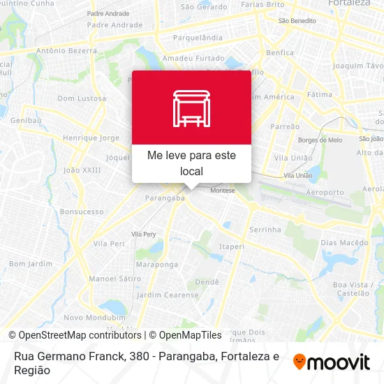 Rua Germano Franck, 380 - Parangaba mapa