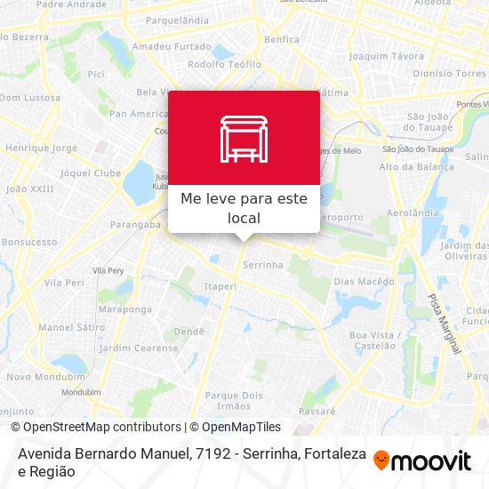 Avenida Bernardo Manuel, 7192 - Serrinha mapa