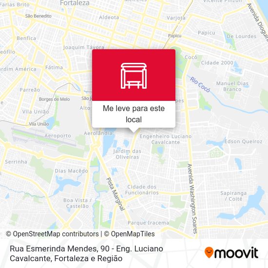 Rua Esmerinda Mendes, 90 - Eng. Luciano Cavalcante mapa