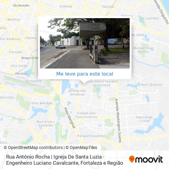 Rua Antônio Rocha | Igreja De Santa Luzia - Engenheiro Luciano Cavalcante mapa