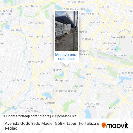 Avenida Godofredo Maciel, 858 - Itaperi mapa