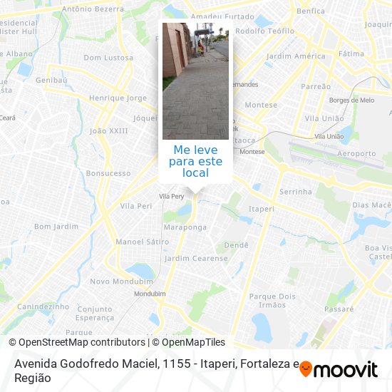 Avenida Godofredo Maciel, 1155 - Itaperi mapa