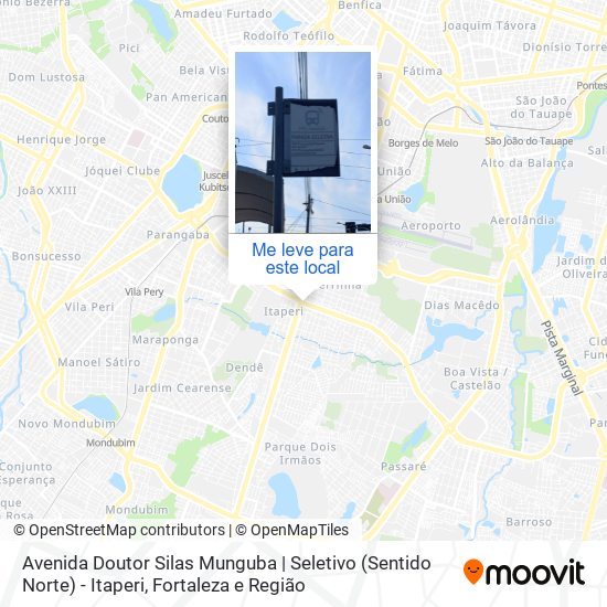 Avenida Doutor Silas Munguba | Seletivo (Sentido Norte) - Itaperi mapa