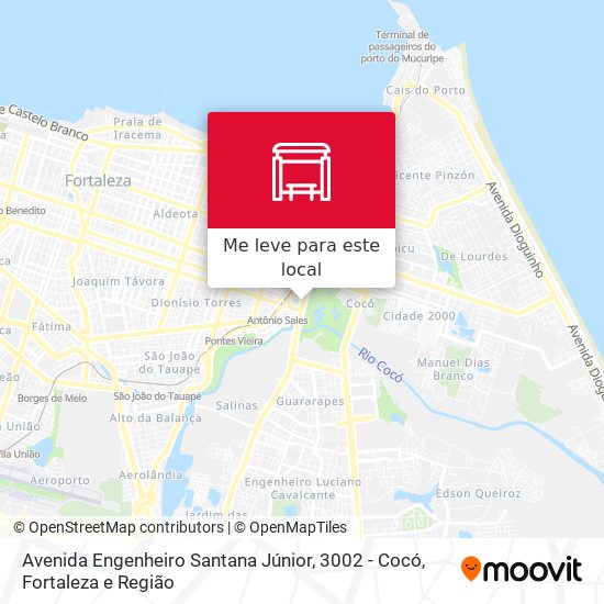 Avenida Engenheiro Santana Júnior, 3002 - Cocó mapa