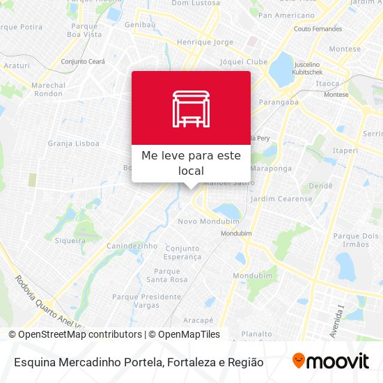 Esquina Mercadinho Portela mapa