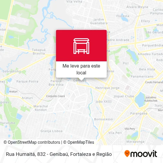 Rua Humaitá, 832 - Genibaú mapa