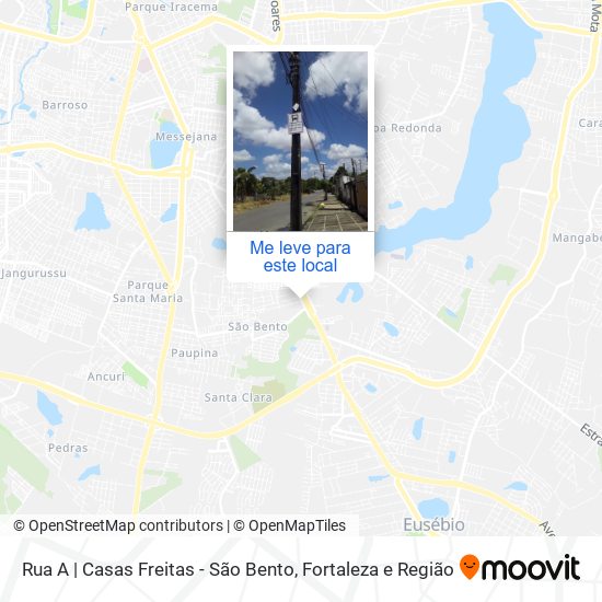 Rua A | Casas Freitas - São Bento mapa
