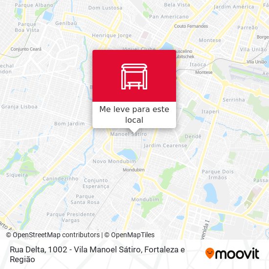 Rua Delta, 1002 - Vila Manoel Sátiro mapa