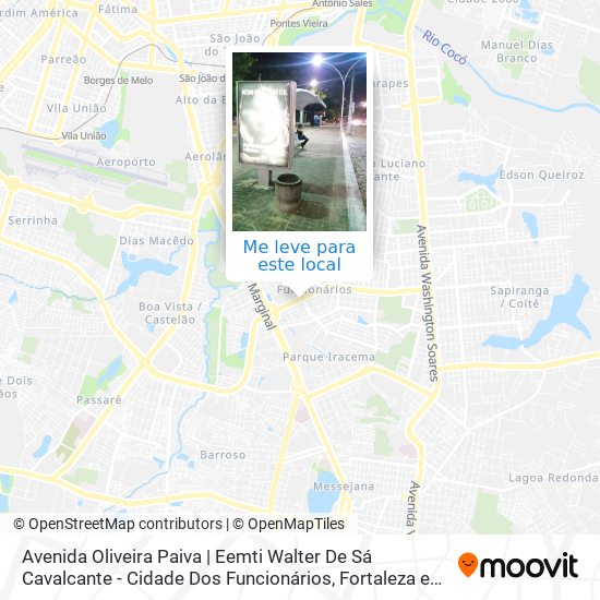 Avenida Oliveira Paiva | Eemti Walter De Sá Cavalcante - Cidade Dos Funcionários mapa