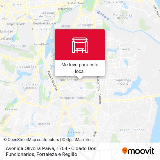 Avenida Oliveira Paiva, 1704 - Cidade Dos Funcionários mapa