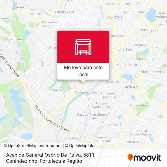 Avenida General Osório De Paiva, 5811 - Canindezinho mapa