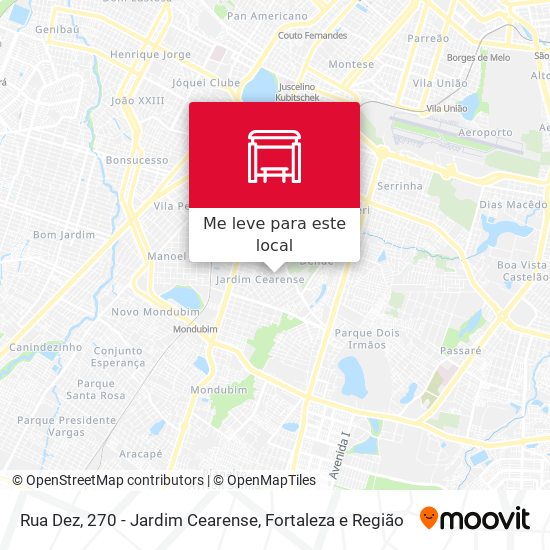 Rua Dez, 270 - Jardim Cearense mapa