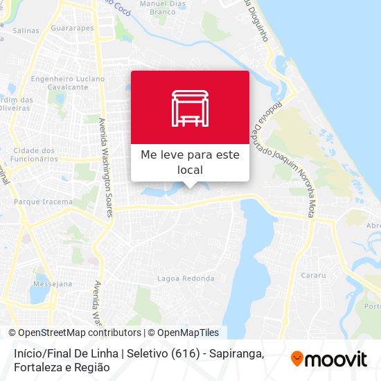 Início / Final De Linha | Seletivo (616) - Sapiranga mapa