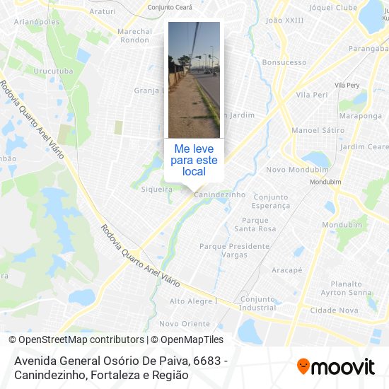 Avenida General Osório De Paiva, 6683 - Canindezinho mapa