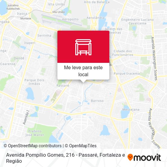 Avenida Pompílio Gomes, 216 - Passaré mapa
