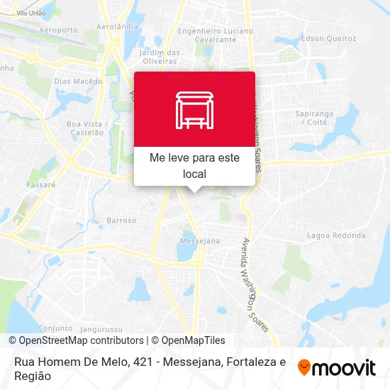 Rua Homem De Melo, 421 - Messejana mapa