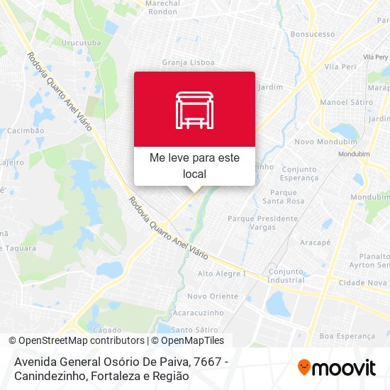 Avenida General Osório De Paiva, 7667 - Canindezinho mapa