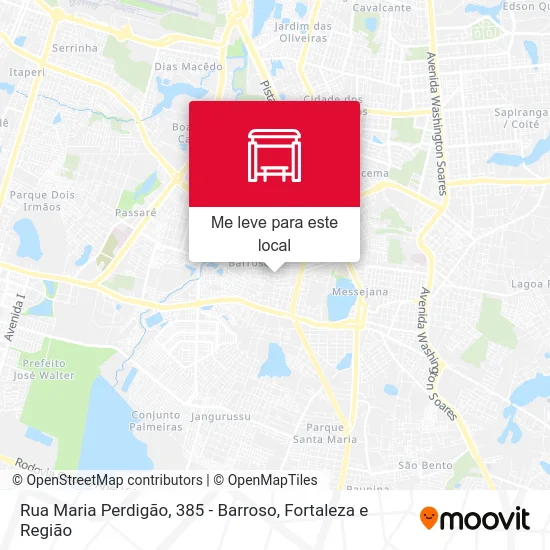 Rua Maria Perdigão, 385 - Barroso mapa