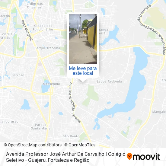 Avenida Professor José Arthur De Carvalho | Colégio Seletivo - Guajeru mapa