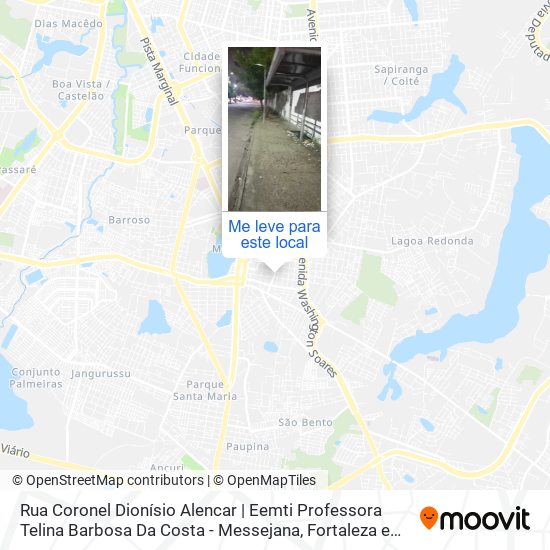 Rua Coronel Dionísio Alencar | Eemti Professora Telina Barbosa Da Costa - Messejana mapa