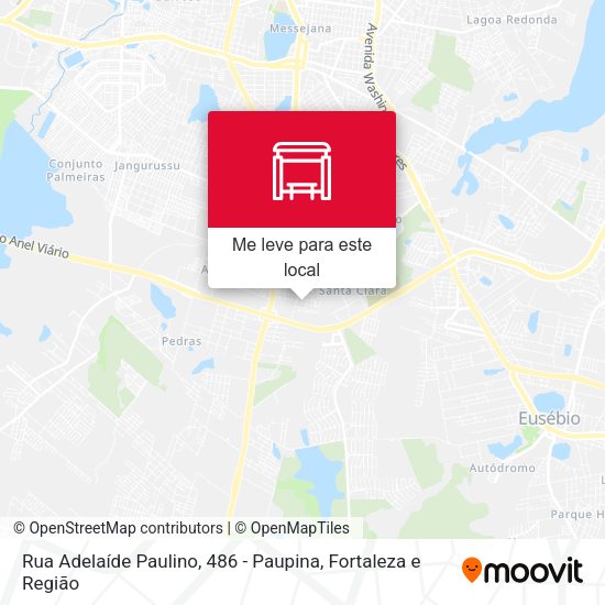 Rua Adelaíde Paulino, 486 - Paupina mapa