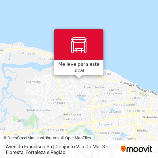 Avenida Francisco Sá | Conjunto Vila Do Mar 3 - Floresta mapa