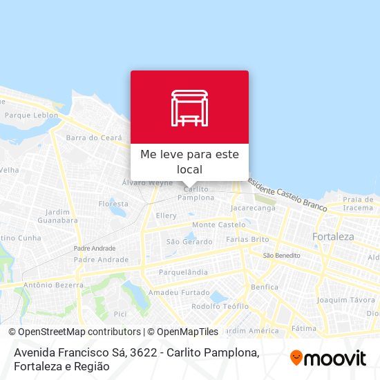 Avenida Francisco Sá, 3622 - Carlito Pamplona mapa