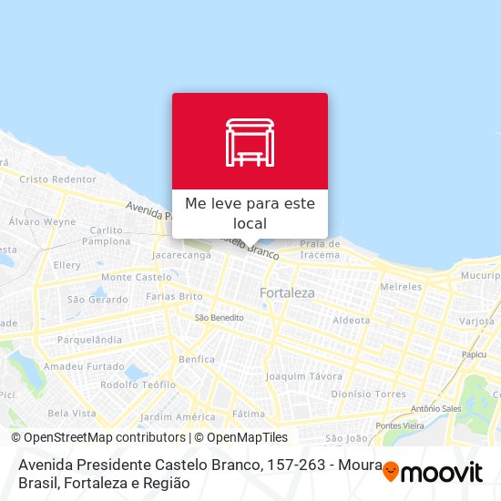 Avenida Presidente Castelo Branco, 157-263 - Moura Brasil mapa