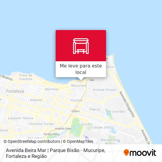 Avenida Beira Mar | Parque Bisão - Mucuripe mapa